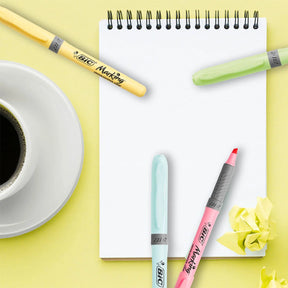 Kit Tons Pastel BIC (Marca Texto + Canetas Intensity