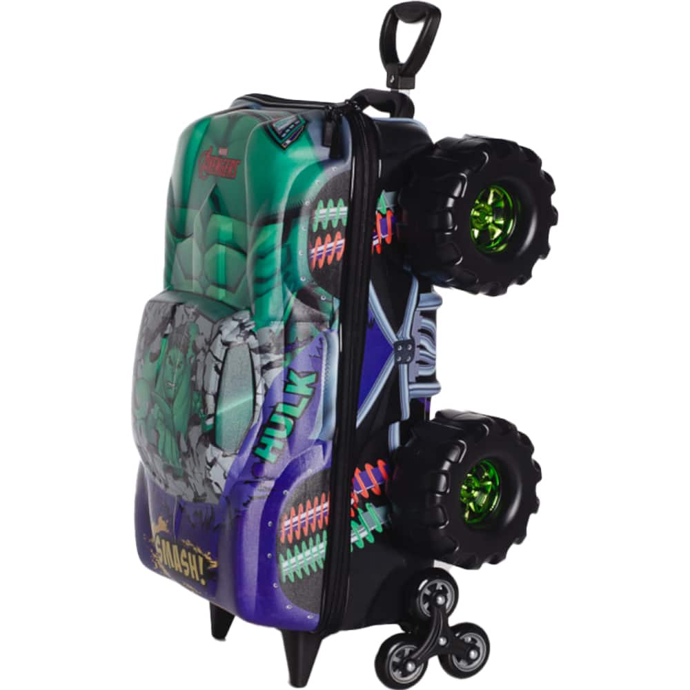 Mochila Infantil de Carrinho 3D Hulk Monster Trucks