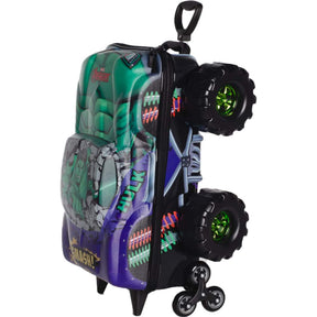Mochila Infantil de Carrinho 3D Hulk Monster Trucks