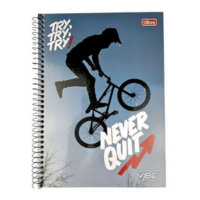 Caderno Vibe Masc 256 Folhas Tilibra